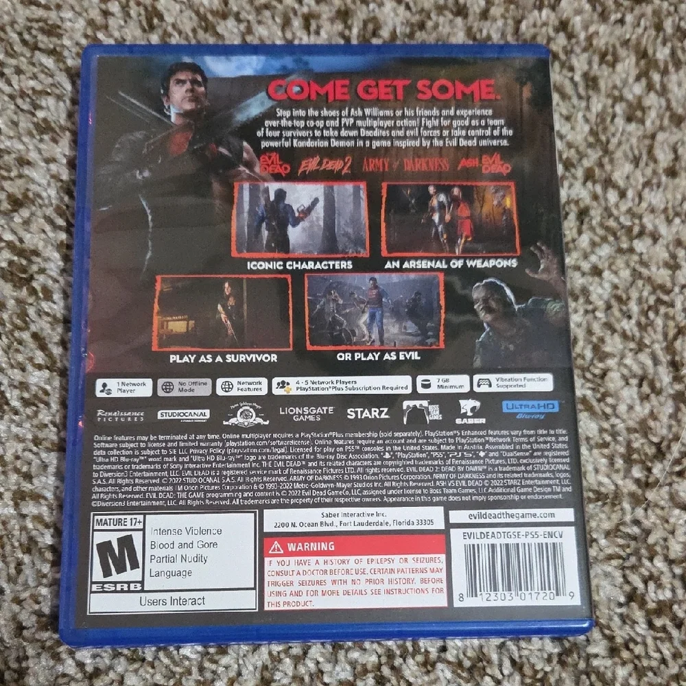 PS5 Evil Dead The Game for PlayStation 5